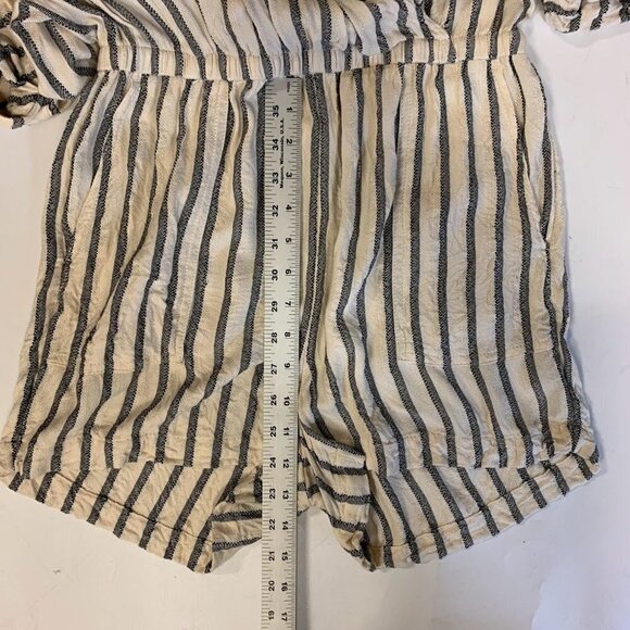 Lou & Grey Women's Striped Rayon Relaxed Short Sleeve Romper Size XS - Picture 13 of 14